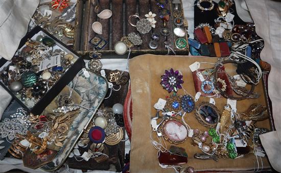 A mixed group of assorted costume jewellery.